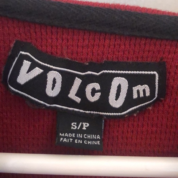Volcom Men's Thermal Knit Shirt Sz Small - Picture 2 of 12